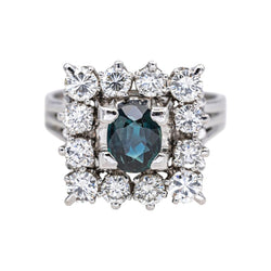 Ring White gold Sapphire