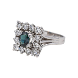 Ring White gold Sapphire