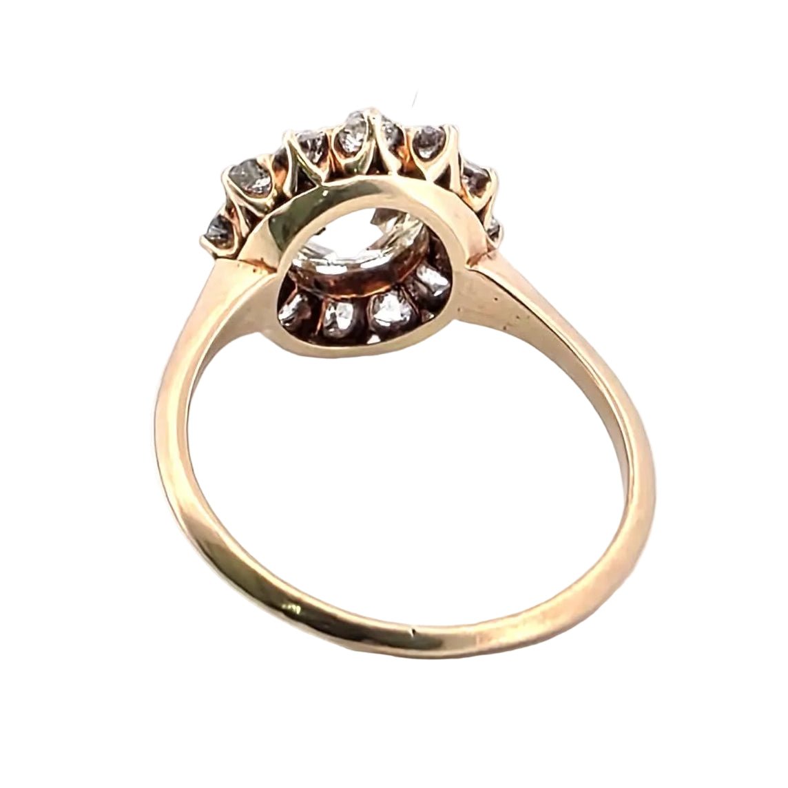 Bague Entourage en or jaune et diamants - Castafiore