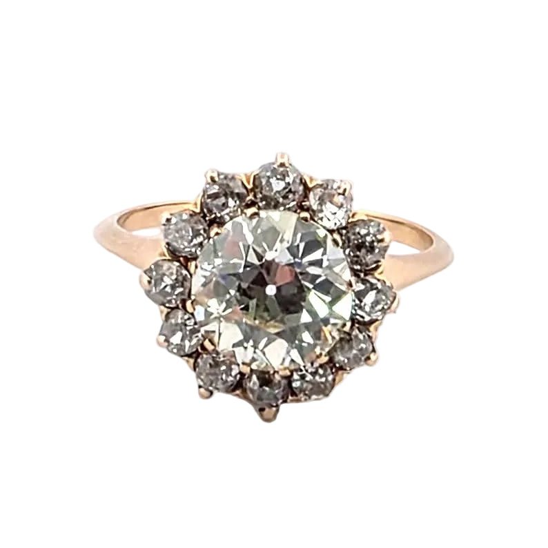 Bague Entourage en or jaune et diamants - Castafiore