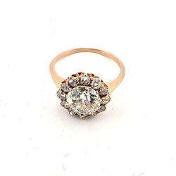 Bague Entourage en or jaune et diamants - Castafiore