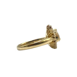 Bague Entourage en or jaune et diamants - Castafiore