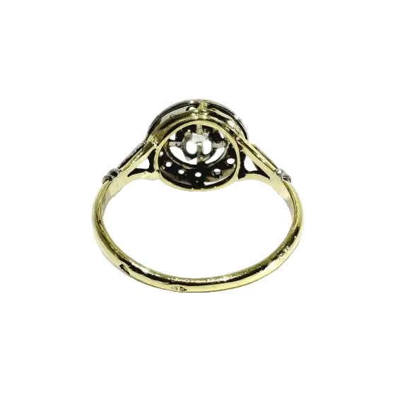 Bague Entourage en or jaune et diamants - Castafiore
