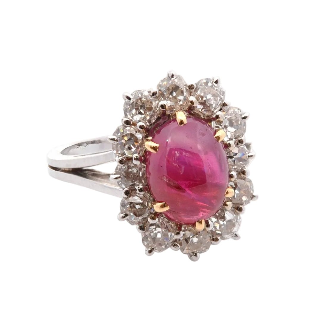 Ring 4.58cts unheated birman ruby