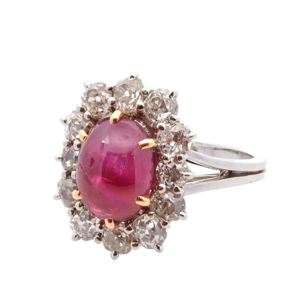 Ring 4.58cts unheated birman ruby