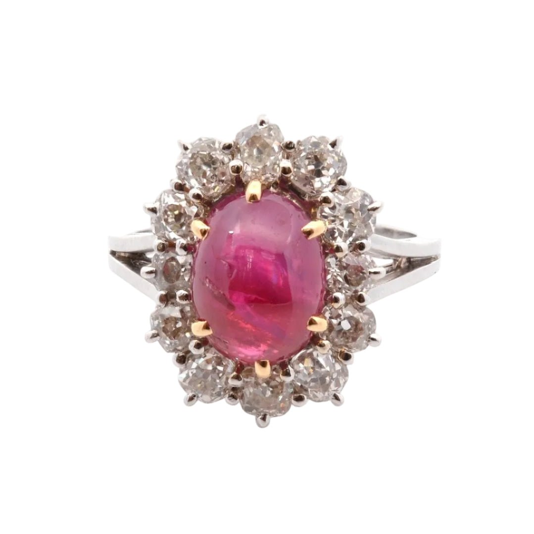 Ring 4.58cts unheated birman ruby