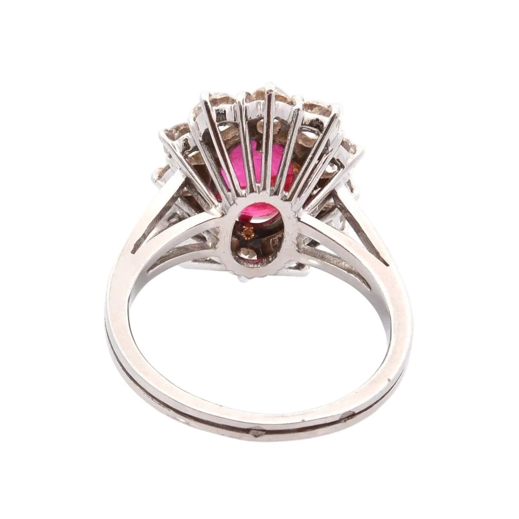 Ring 4.58cts unheated birman ruby