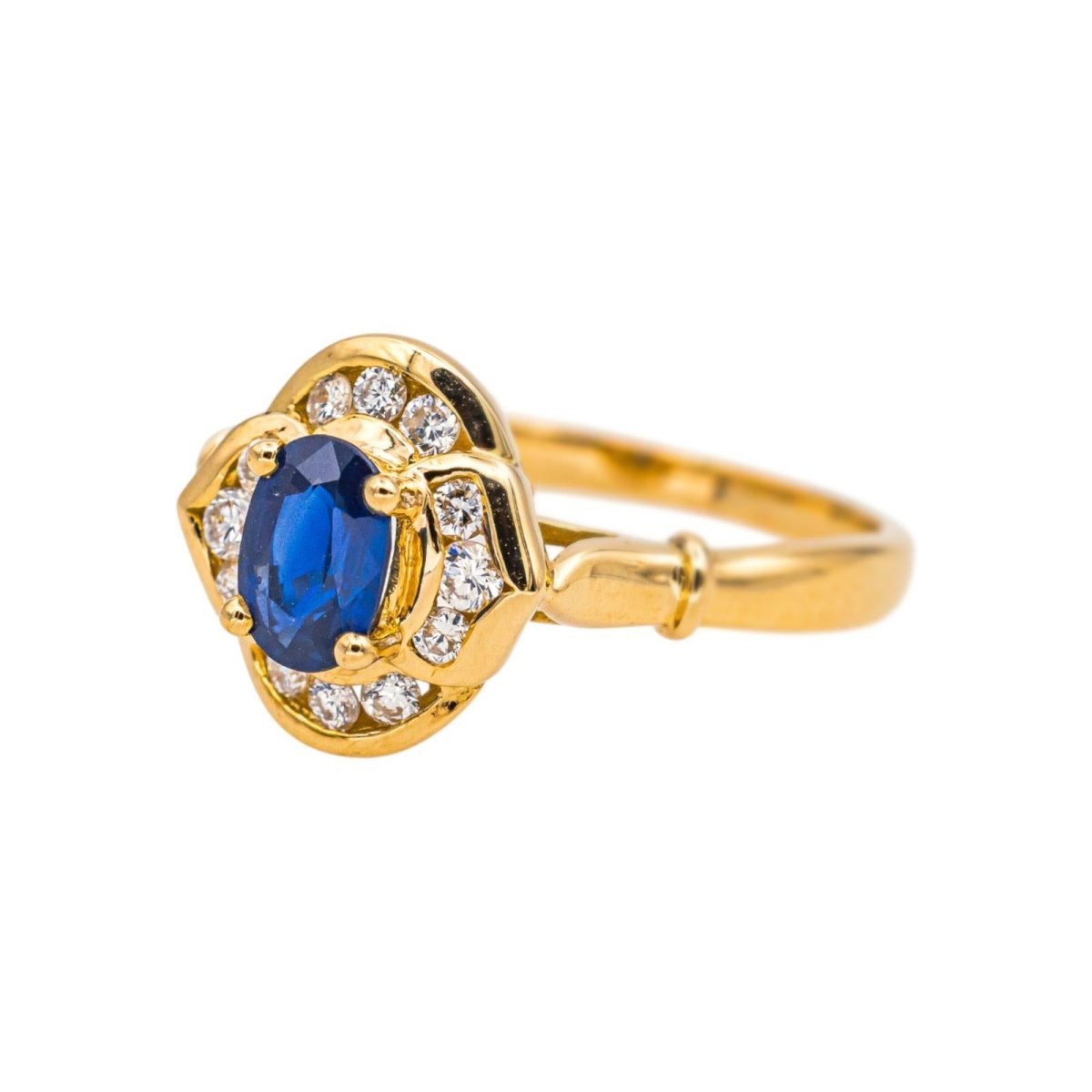 Ring Yellow gold Sapphire