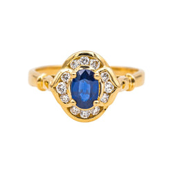 Ring Yellow gold Sapphire