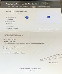 Bague Entourage en or rose, saphir et diamants - Castafiore