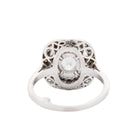 Bague Entourage en platine et diamants - Castafiore