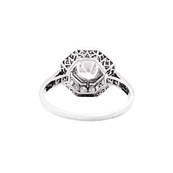 Ring former paltinium and diamonds.