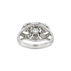 Bague Entourage en platine et diamants - Castafiore