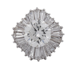 Bague Entourage en platine et diamants - Castafiore