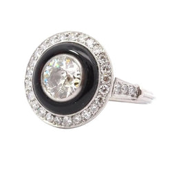 Ring vintage diamond of 1.66cts L/VVS2