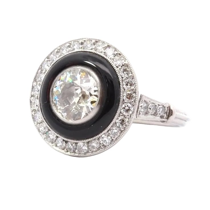 Ring vintage diamond of 1.66cts L/VVS2