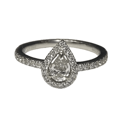 Bague Entourage MESSIKA "Joy" en or blanc et diamants - Castafiore