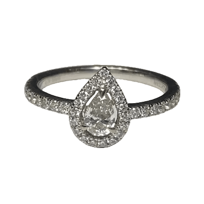 Bague Entourage MESSIKA "Joy" en or blanc et diamants - Castafiore