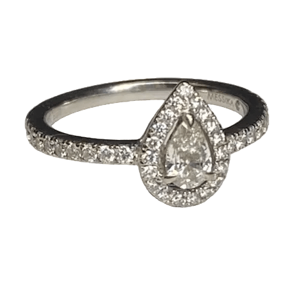 Bague Entourage MESSIKA "Joy" en or blanc et diamants - Castafiore