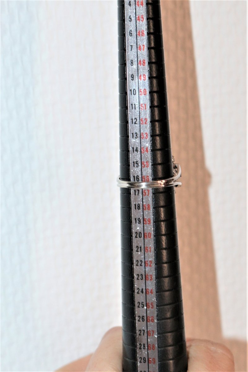 Bague étoile Or Gris Et Diamants - Castafiore