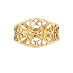 Bague FILIGRANÉE en or jaune - Castafiore