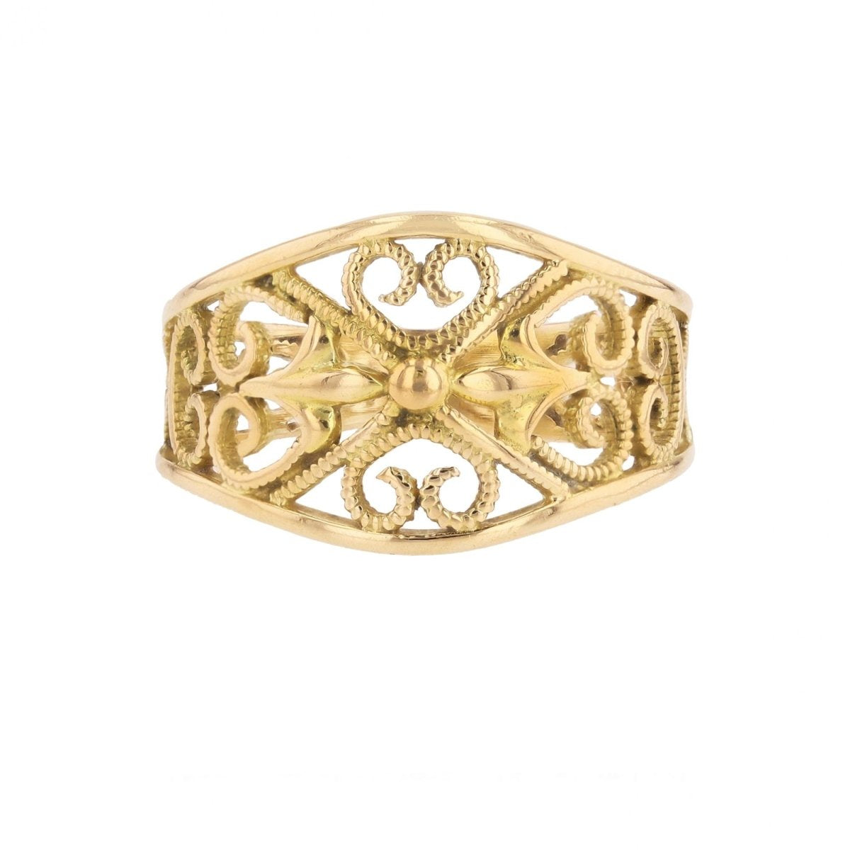Bague FILIGRANÉE en or jaune - Castafiore