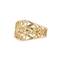 Bague FILIGRANÉE en or jaune - Castafiore