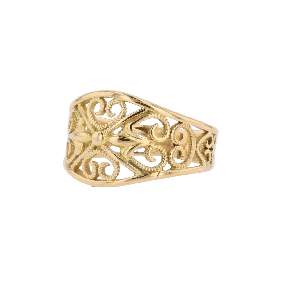 Bague FILIGRANÉE en or jaune - Castafiore
