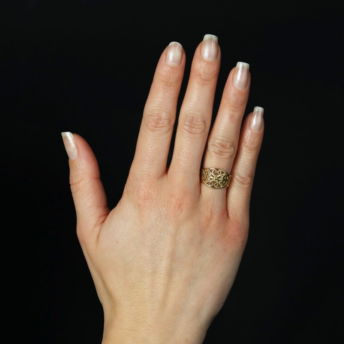 Bague FILIGRANÉE en or jaune - Castafiore