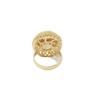 Bague filigranée en or jaune et citrine facettée - Castafiore