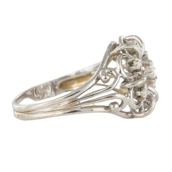 Bague fils d'or blanc et diamants - Castafiore