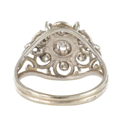 Bague fils d'or blanc et diamants - Castafiore