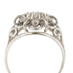 Bague fils d'or blanc et diamants - Castafiore