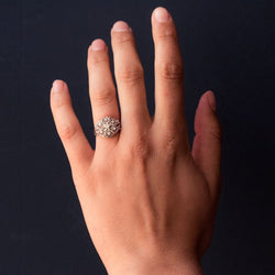 Bague fils d'or blanc et diamants - Castafiore