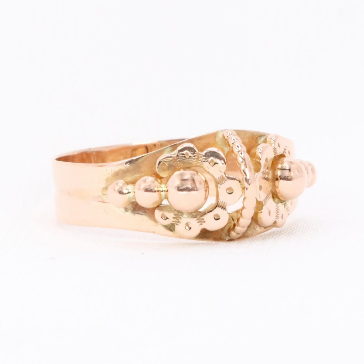 Bague "Fleur" Art Nouveau en or rose - Castafiore