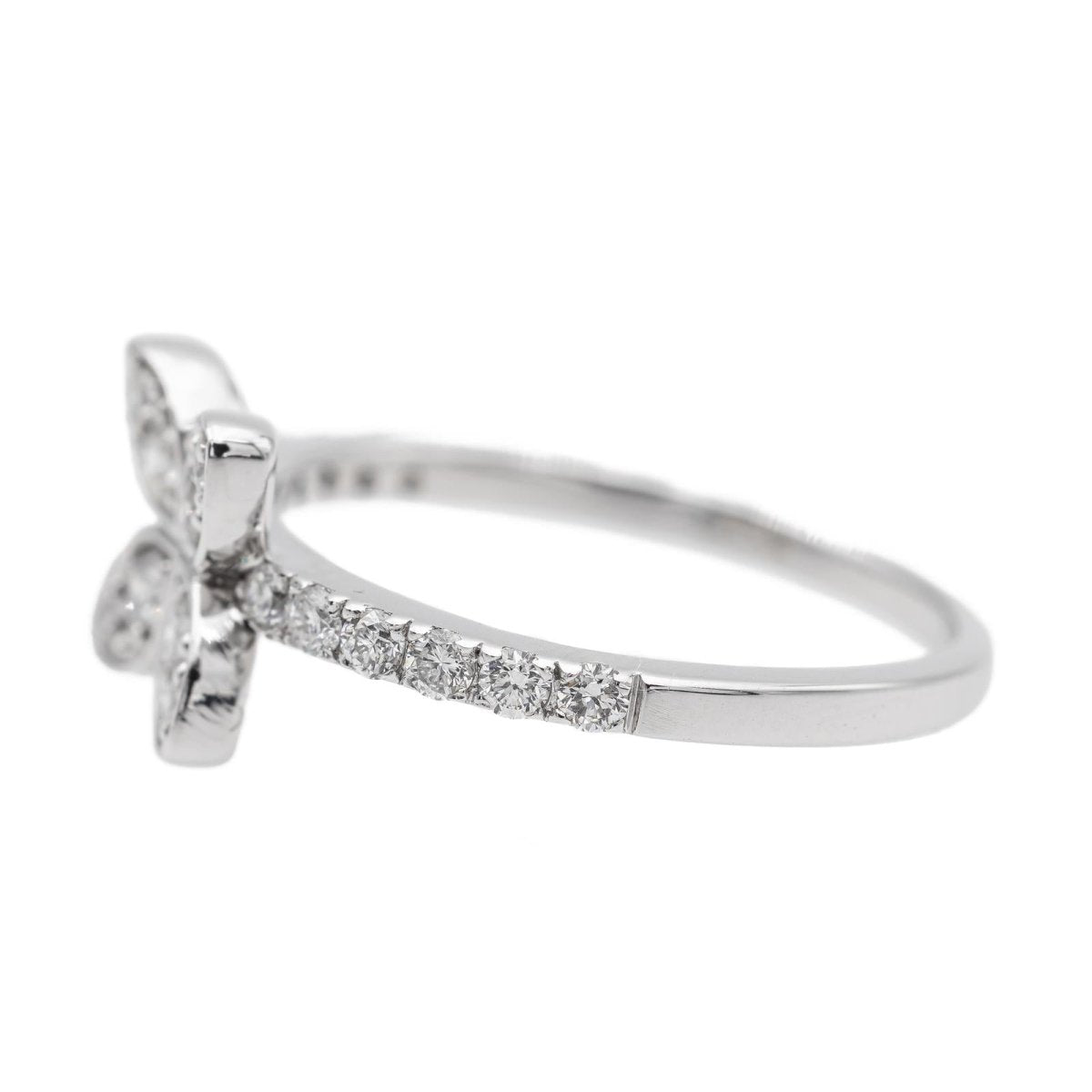 Bague Fleur Or blanc Diamant - Castafiore