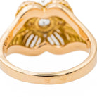 Bague Fleur Or jaune Diamant - Castafiore