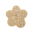 Bague Fleur Or rose Diamant - Castafiore