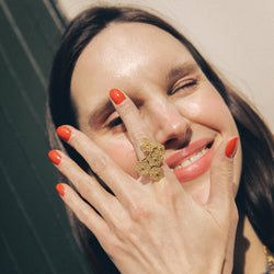 Bague Fleurs en or jaune - Castafiore