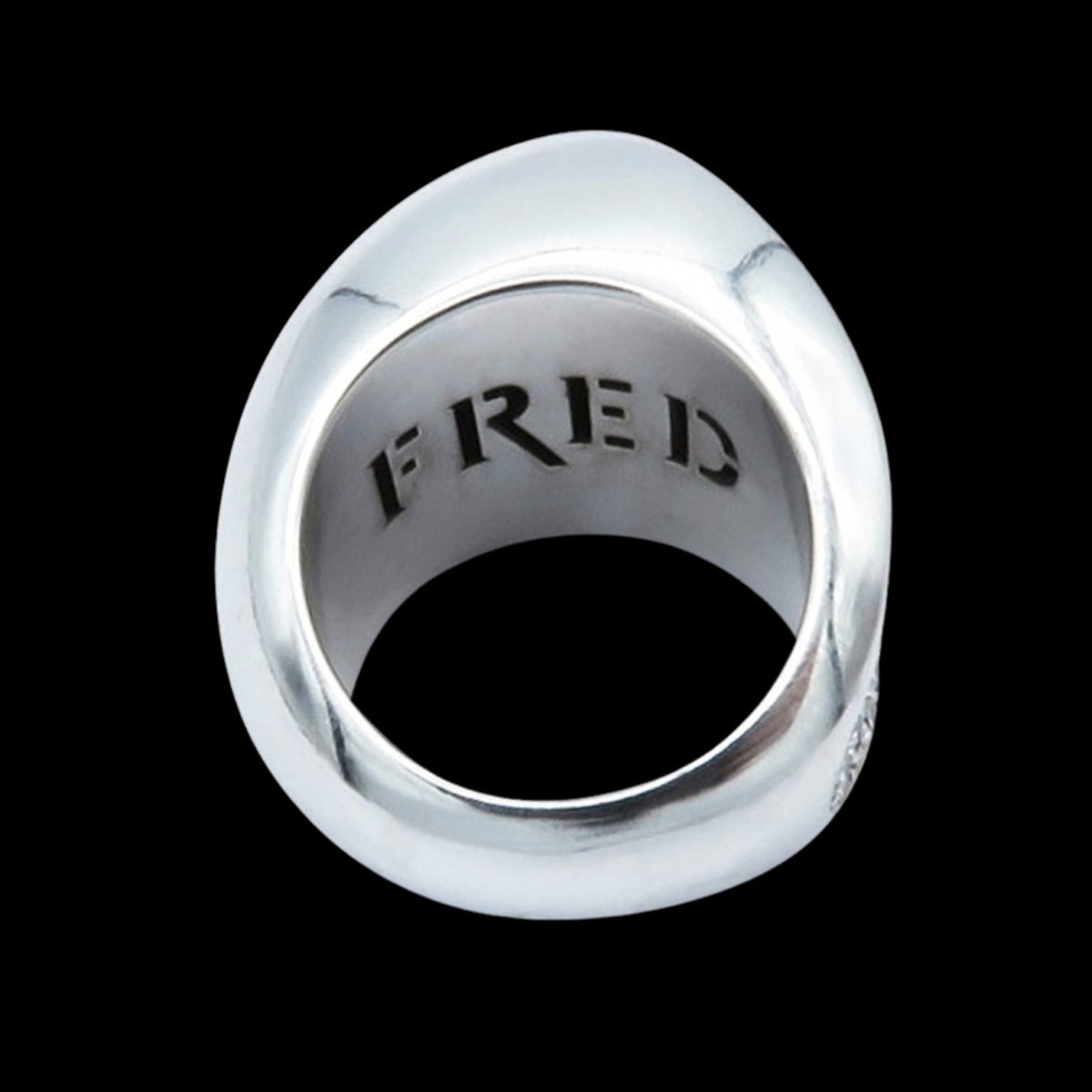 Bague FRED "Candy" en Or gris 18k Diamants Full pavé .Taille 52. Full Set - Castafiore