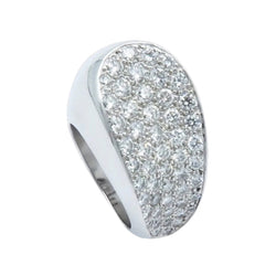 Bague FRED "Candy" en Or gris 18k Diamants Full pavé .Taille 52. Full Set - Castafiore