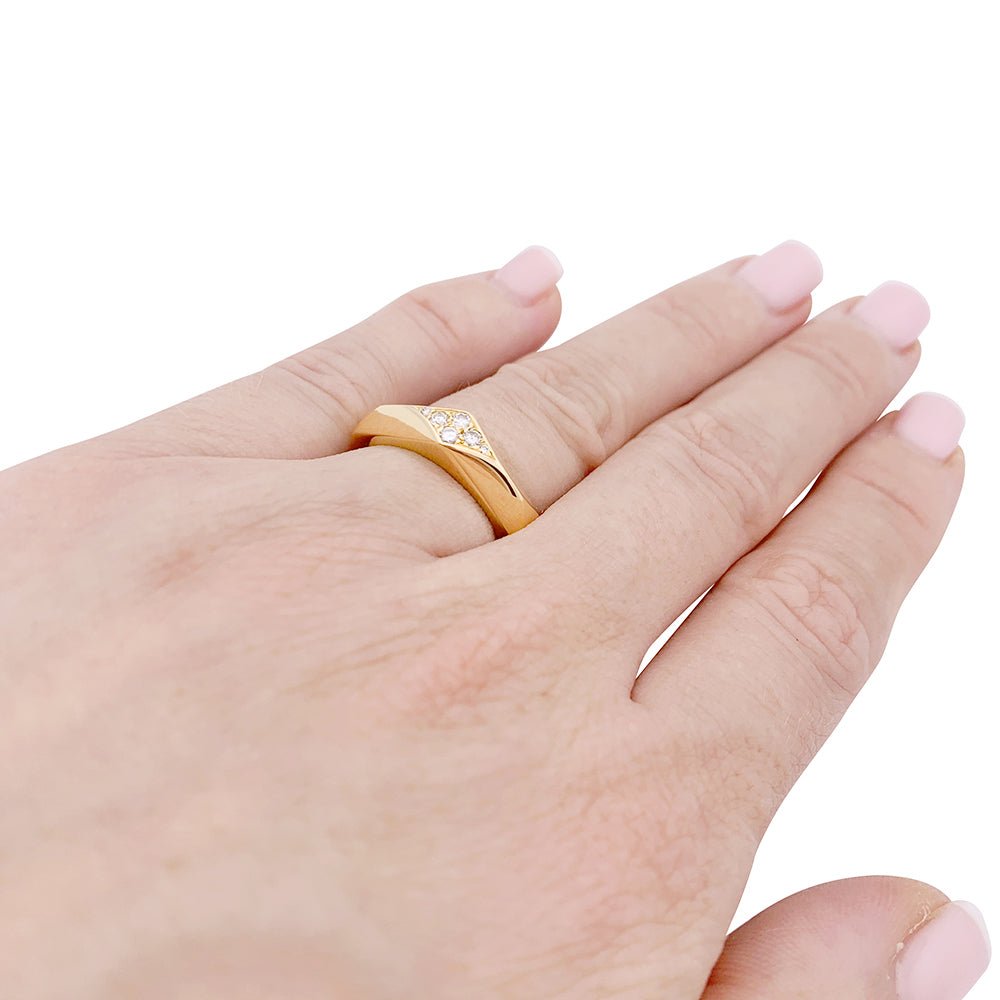 Bague Fred "Cut" or jaune, diamants. - Castafiore