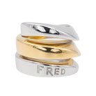 Bague FRED en or blanc et or jaune - Castafiore