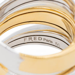 Bague FRED en or blanc et or jaune - Castafiore