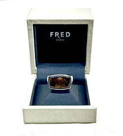 Bague Fred en or blanc et quartz - Castafiore