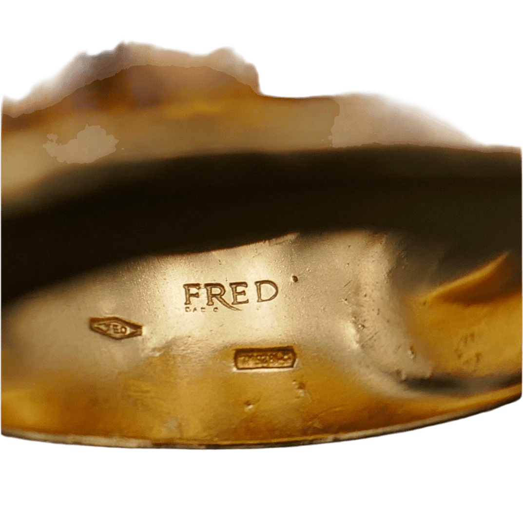 Bague FRED en or jaune et citrines - Castafiore