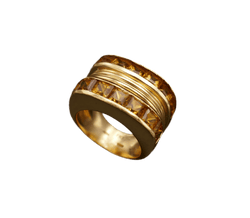 Bague FRED en or jaune et citrines - Castafiore
