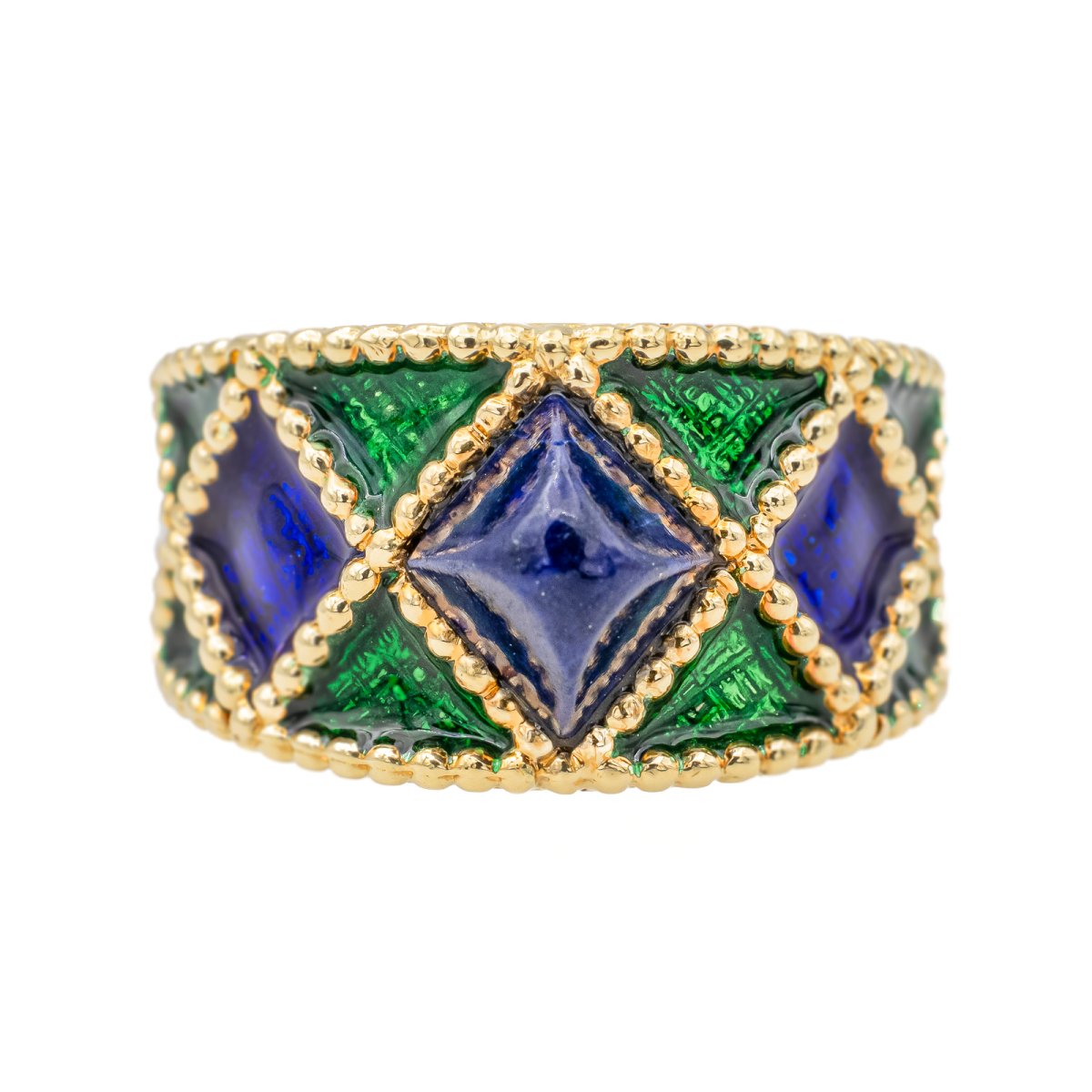 Bague FRED en or jaune et lapis lazuli - Castafiore