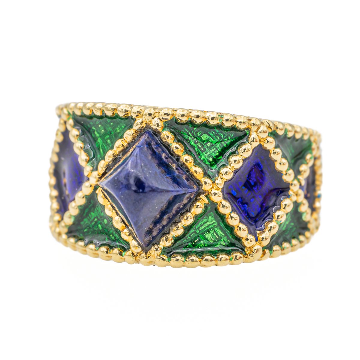 Bague FRED en or jaune et lapis lazuli - Castafiore