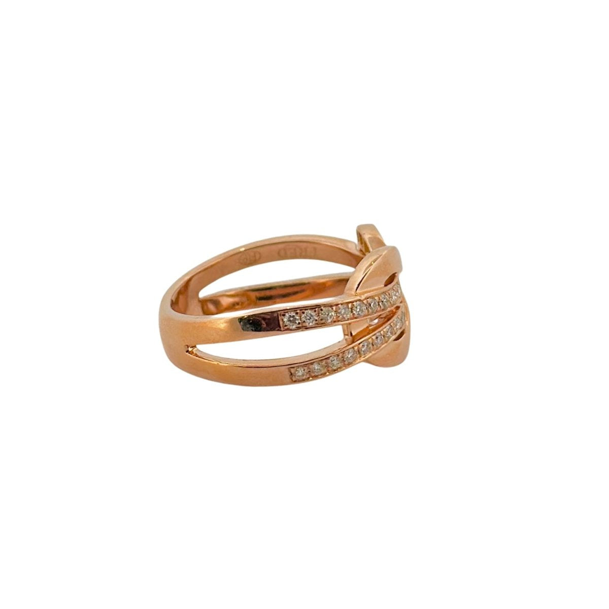 Bague FRED en or rose et diamants - Castafiore